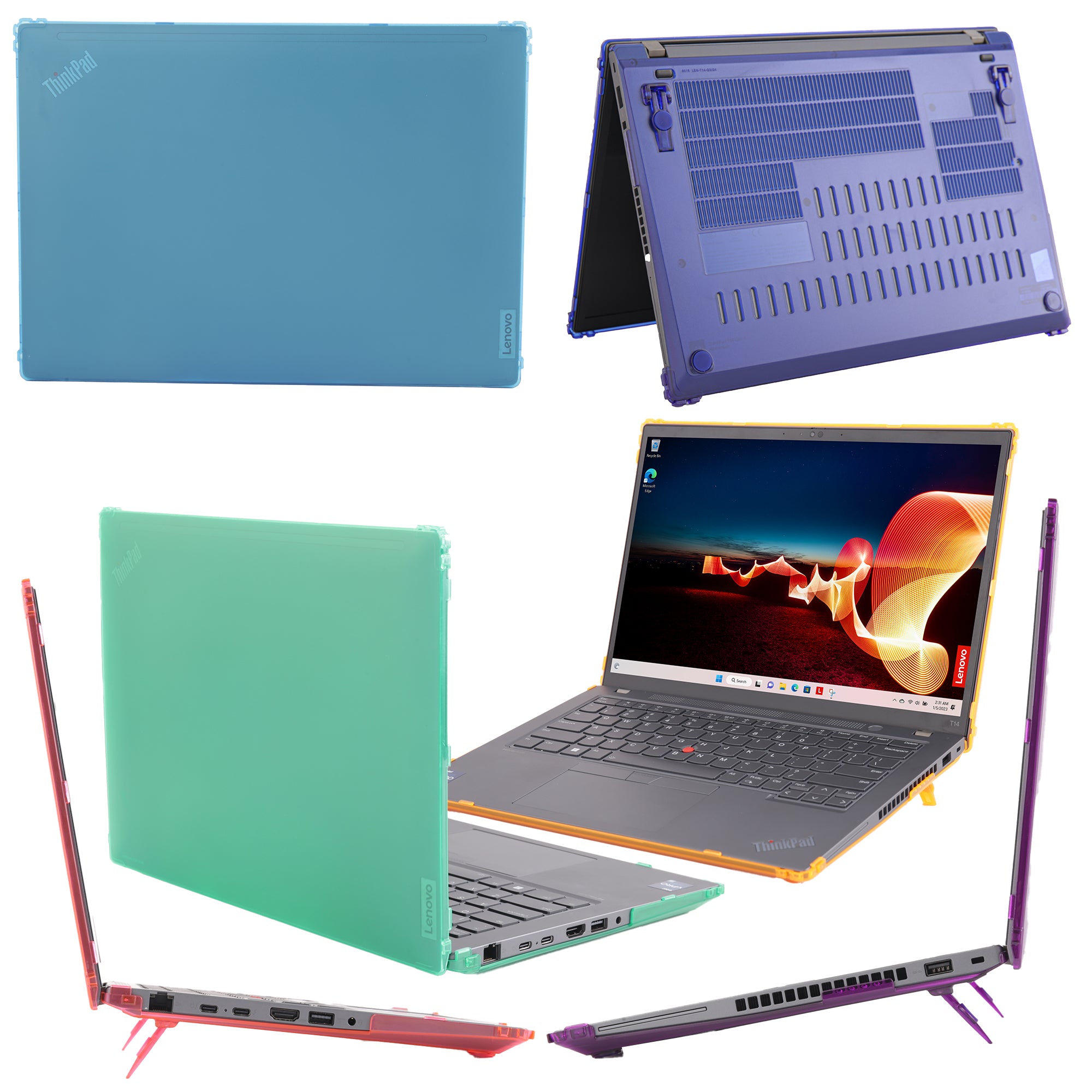mCover Hard Case ONLY Compatible for 2023-2024 14" ThinkPad T14 Gen 3 / 4 , P14s Gen 4 (with 180-degree hinge) Windows Notebook PC (with 180° Hinge, NOT Fitting Any Other Lenovo Models)