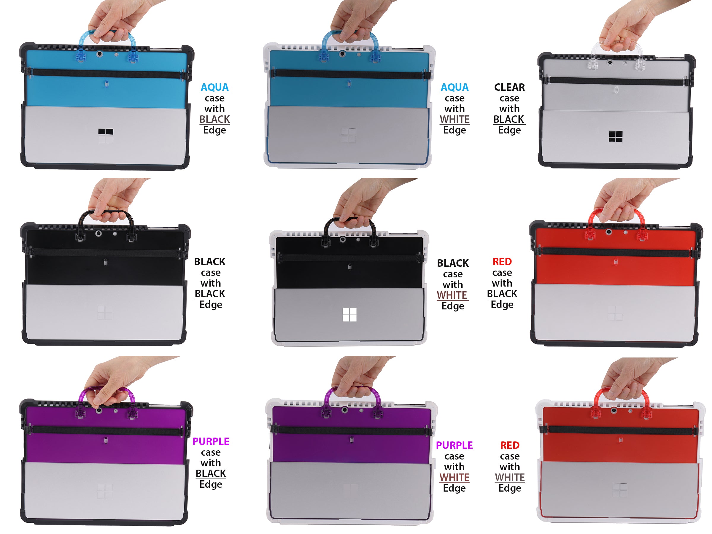 mCover Hybrid Case ONLY Compatible for 2022-2025 13" Microsoft Surface Pro 9/10 / 11 Tablet Windows PC (NOT Fitting Other Surface Tablet Models)
