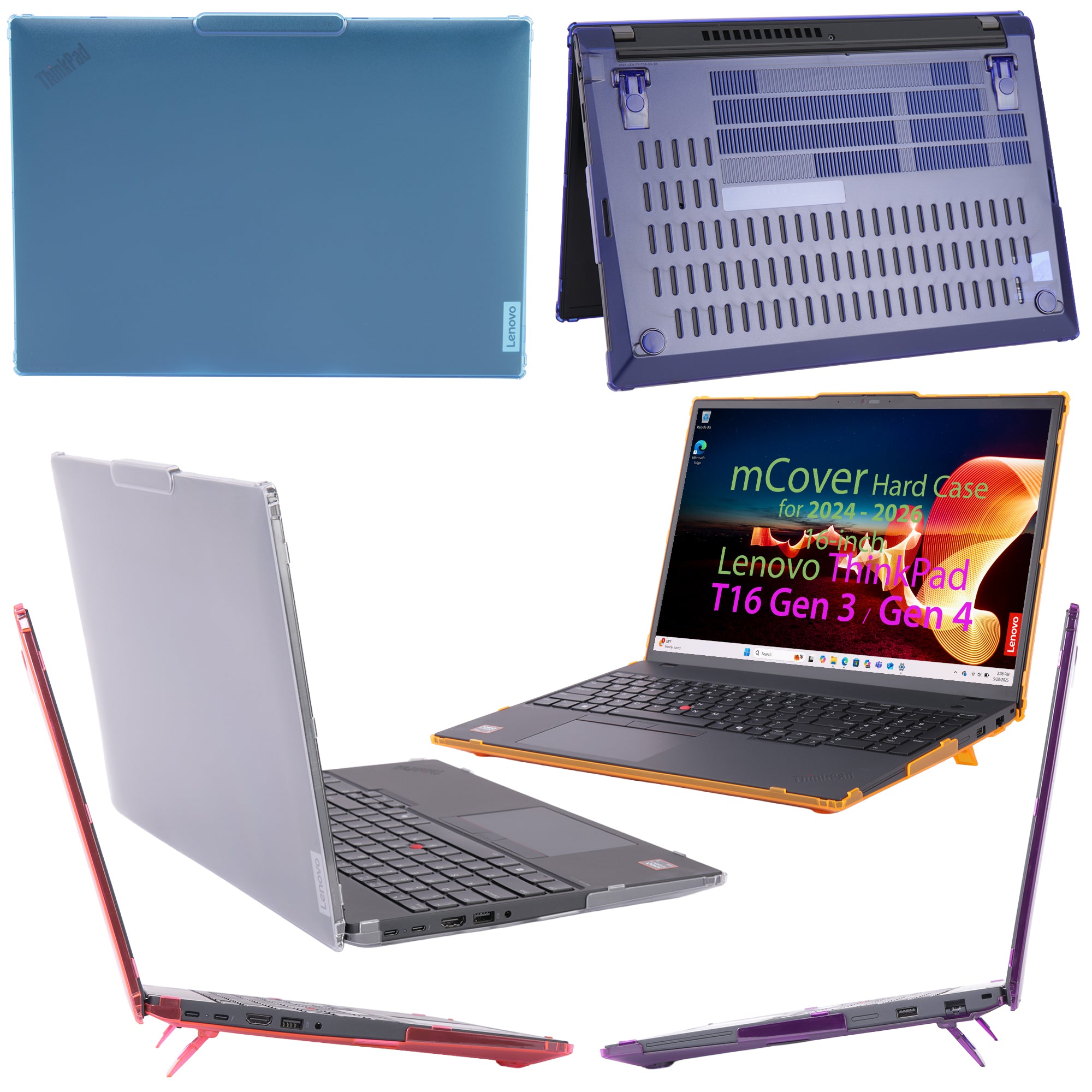 mCover case ONLY Compatible for 2024-2026 16" Lenovo ThinkPad T16 Gen 3 / Gen 4 Series Windows Notebook Computers (NOT Fitting Any Other Lenovo Models)