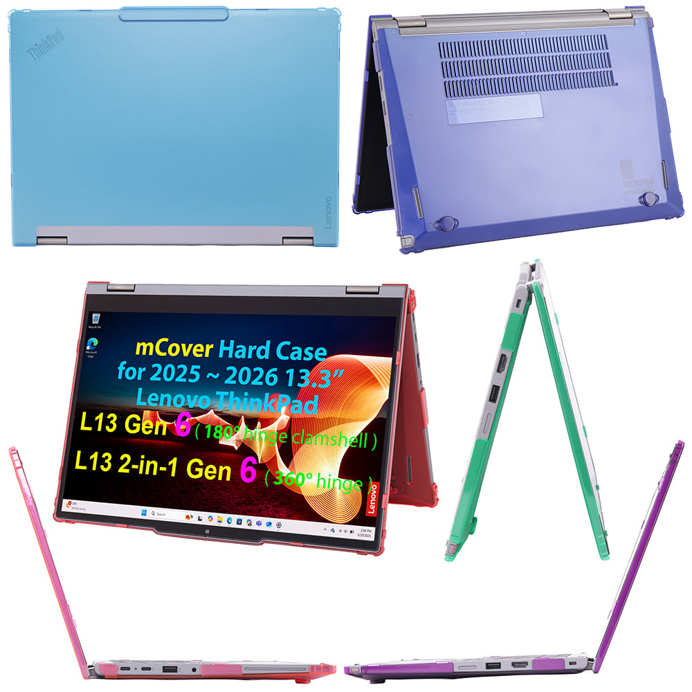 mCover Case Compatible ONLY for 2025-2026 13.3" Lenovo ThinkPad L13 Gen 6 (Clamshell or 2-in-1) Windows Laptop PC (NOT Fitting Any Other Lenovo Models)