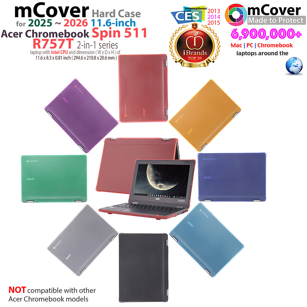 Hard Case Only Compatible for 2025~2026 11.6" Acer Chromebook Spin 511 R757 Series 2-in-1 Laptop Computers (NOT Compatible with Any Other Acer Models)