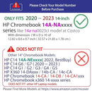 mCover Hard Shell Case for 2020-2022 14" HP Chromebook 14a Series (Like 14a-na0023cl Sold at Costco, NOT Compatible with Older HP C14 G1 / G2 / G3 / G4/ G5 / G6 Series)