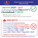 mCover Case Compatible for 2020~2021 11.6" Lenovo IdeaPad Flex 3 (11") 11M735 2 in 1 Chromebook Laptop ONLY (NOT Fitting Any Other Lenovo Models)
