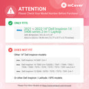 mCover Case Compatible for 2021-2022 14" Dell Inspiron 14 5406 Series 2-in-1 Convertible Laptop Computer ONLY (NOT Fitting Other Dell Models)