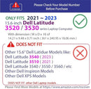 mCover Case ONLY Compatible for 2021-2023 15.6" Dell Latitude 15 3520 3530 Series Laptop Computer (NOT Fitting Other Dell Models)