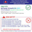 mCover Case ONLY Compatible for 2021~2024 14" HP Fortis 14-inch G10 / G11 Chromebook Laptop Computers (NOT Fitting Any Other HP Models)