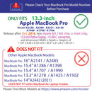 mCover Hybrid case Compatible ONLY for 2016-2023 13.3" MacBook Pro A2338 (M1 | M2 chip) A2289 A2251 A2159 A1989 A1706 A1708 (with All USB-C Ports)