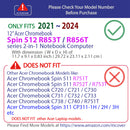 mCover Hard Case Compatible ONLY for 2021~2024 12" Acer Chromebook Spin 512 R853TA / R856T Series 2in1 Notebook Computer (NOT Fitting Any Other Models)