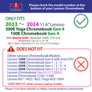 mCover Hard Shell Case ONLY Compatible for 2023~2024 11.6" Lenovo Chromebook 300E Yoga Gen4 / 100E Gen 4 Laptop (NOT Fitting Any Other Lenovo Models)
