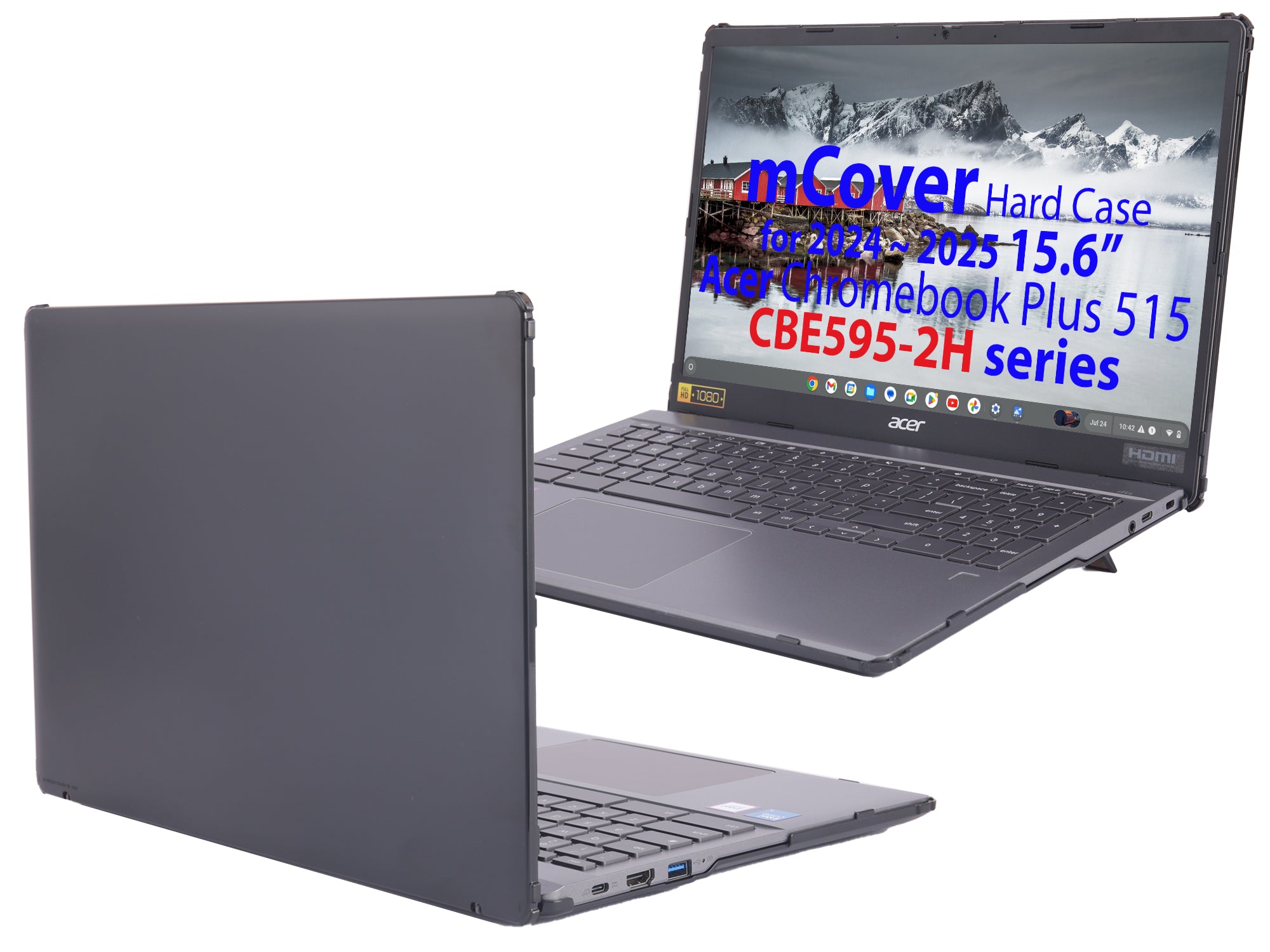 mCover Case ONLY Compatible for 2024-2025 15.6" Acer ChromeBook Plus 515 CBE595-2 Series Notebook Computer (NOT Fitting Any Other Acer Models)