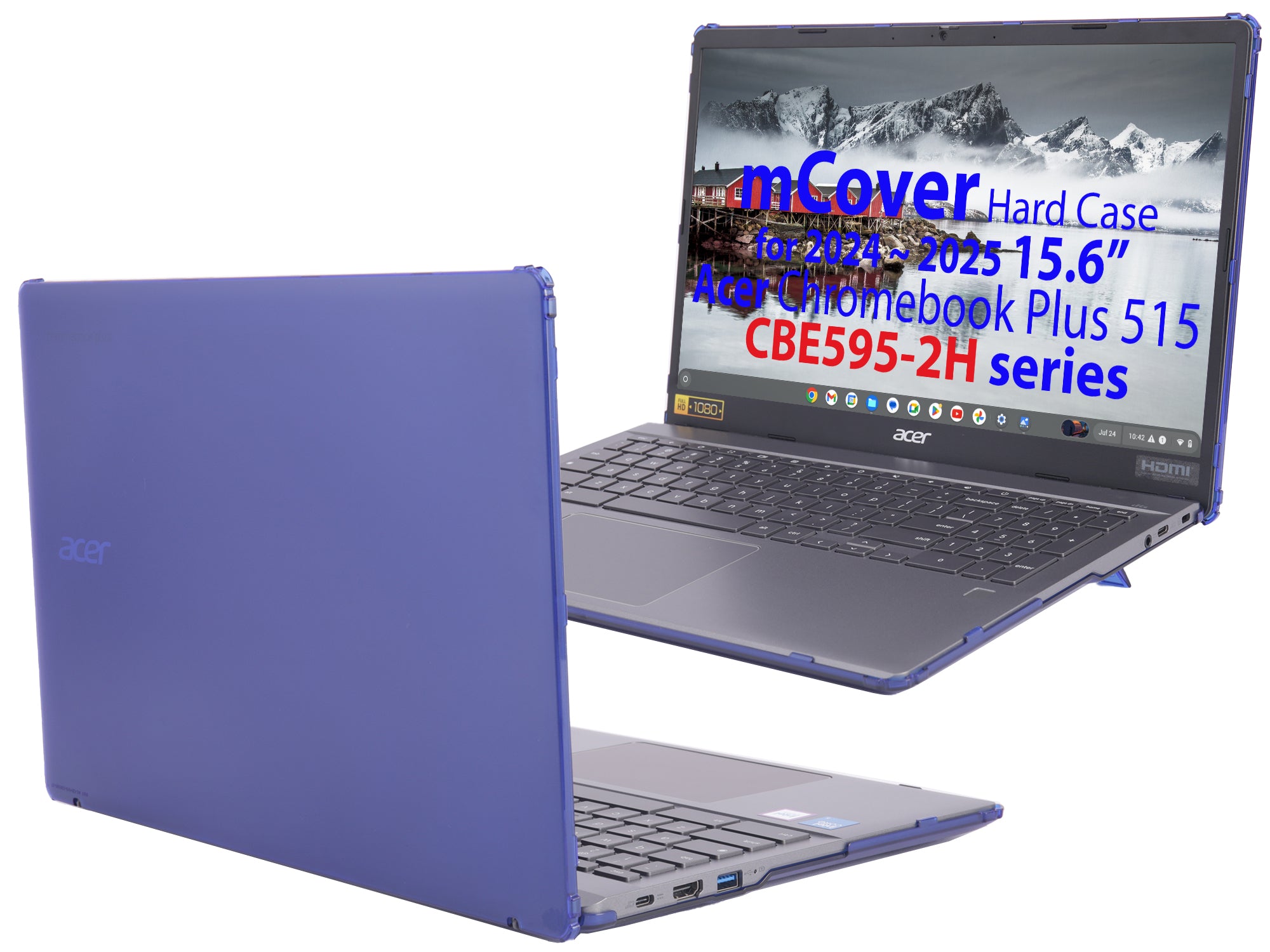 mCover Case ONLY Compatible for 2024-2025 15.6" Acer ChromeBook Plus 515 CBE595-2 Series Notebook Computer (NOT Fitting Any Other Acer Models)