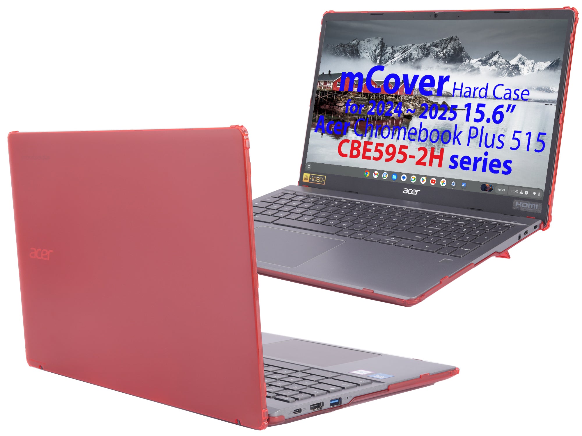 mCover Case ONLY Compatible for 2024-2025 15.6" Acer ChromeBook Plus 515 CBE595-2 Series Notebook Computer (NOT Fitting Any Other Acer Models)