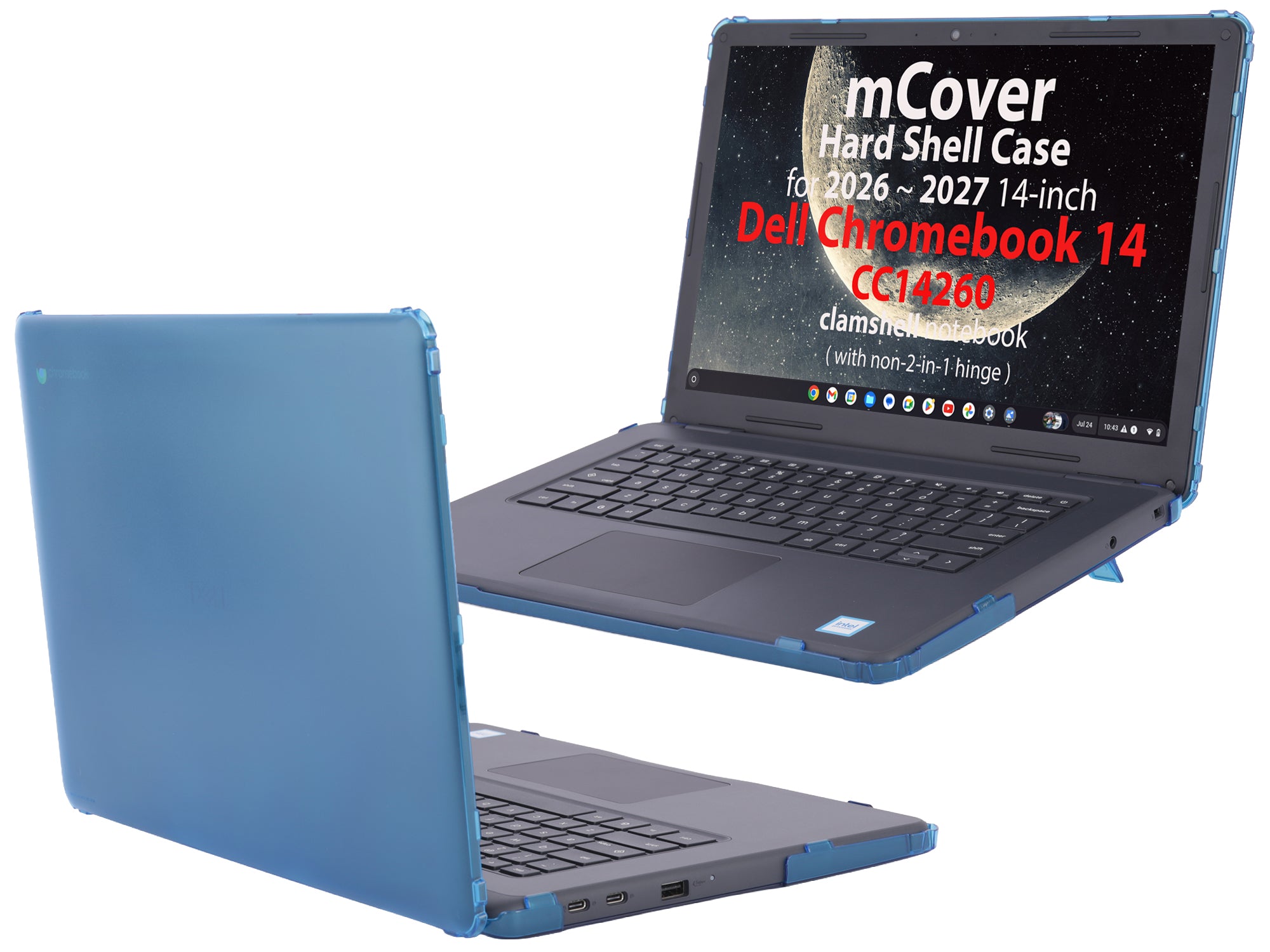 mCover Case ONLY Compatible with 2026+ 14-inch Dell Chromebook 14 CC14260 Clamshell Laptop (Without 360 ° Hinge, NOT Fitting Any Other Dell Models)