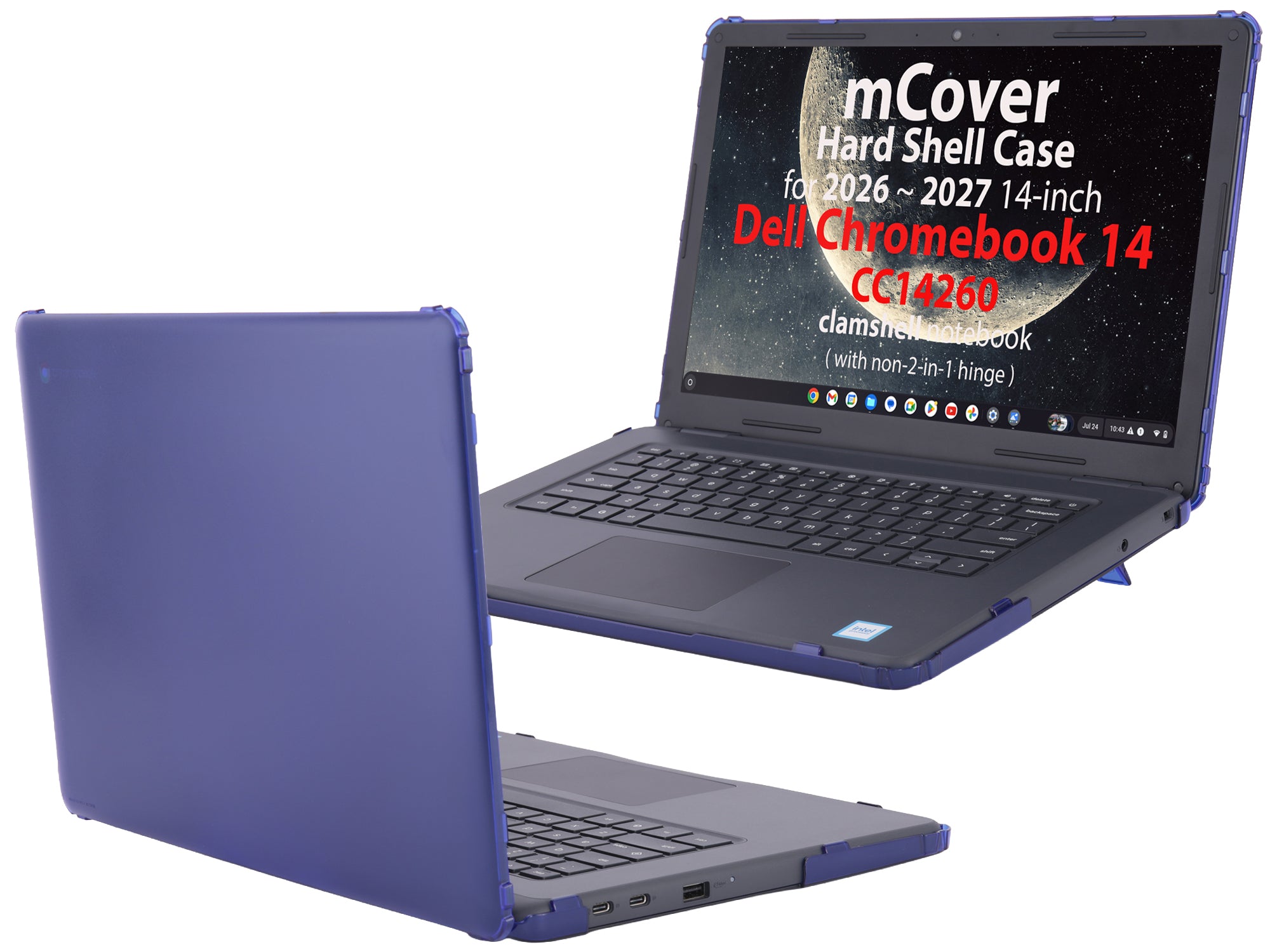mCover Case ONLY Compatible with 2026+ 14-inch Dell Chromebook 14 CC14260 Clamshell Laptop (Without 360 ° Hinge, NOT Fitting Any Other Dell Models)
