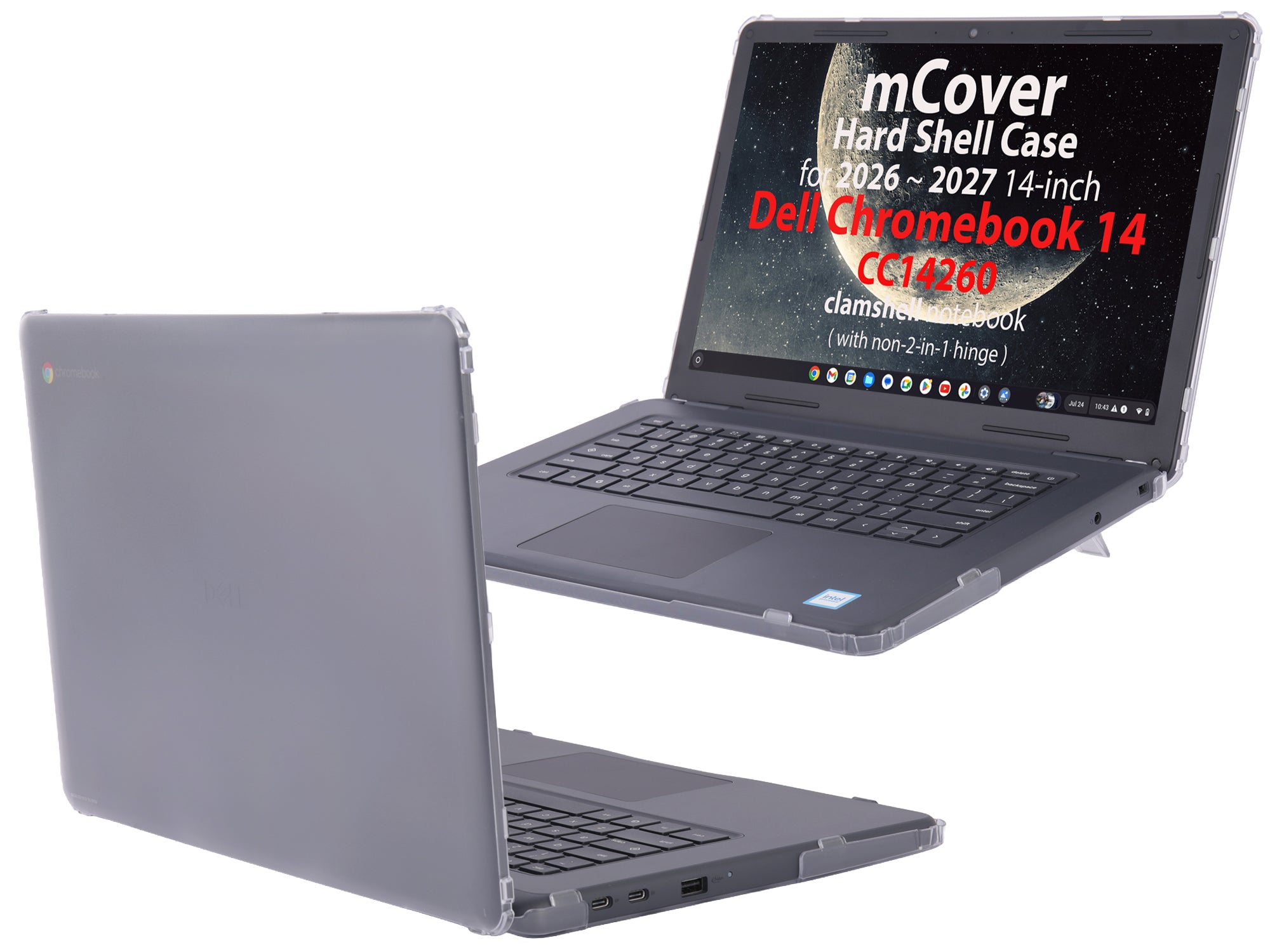 mCover Case ONLY Compatible with 2026+ 14-inch Dell Chromebook 14 CC14260 Clamshell Laptop (Without 360 ° Hinge, NOT Fitting Any Other Dell Models)