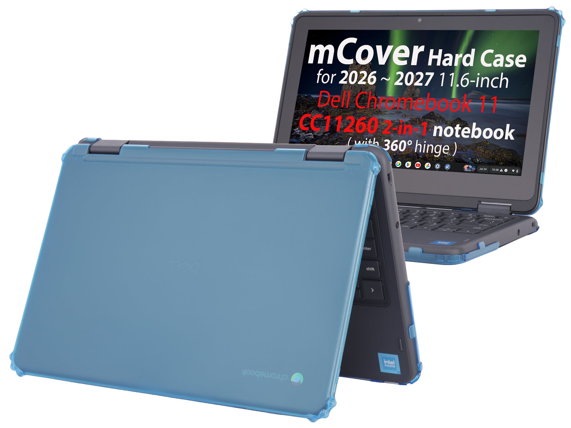 mCover Case Compatible Only for 2026+ 11.6" Dell Chromebook CC11260 2-in-1 (with 360° Hinge) Laptop Computer (NOT Fitting Any Other Dell Models)