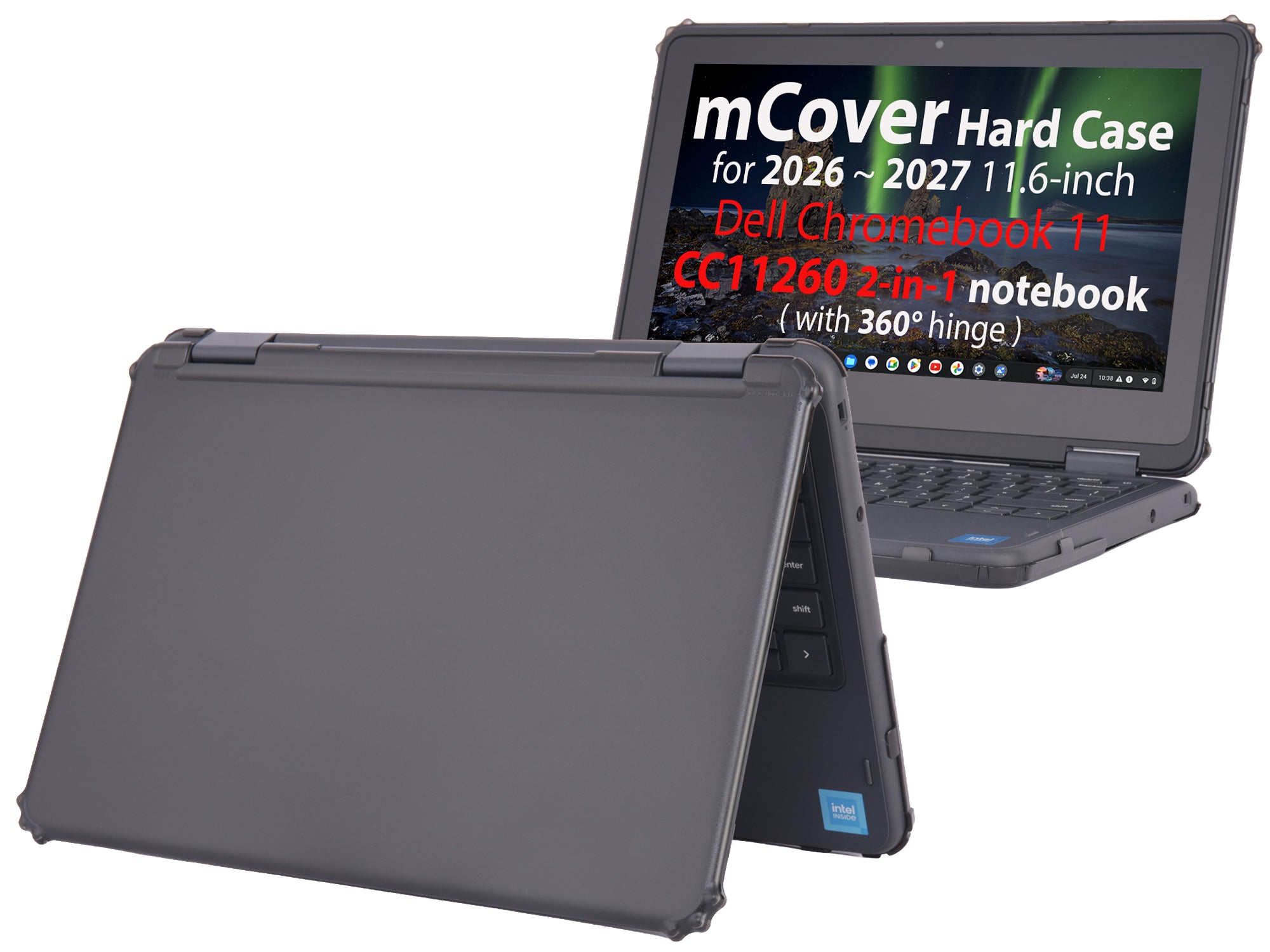 mCover Case Compatible Only for 2026+ 11.6" Dell Chromebook CC11260 2-in-1 (with 360° Hinge) Laptop Computer (NOT Fitting Any Other Dell Models)