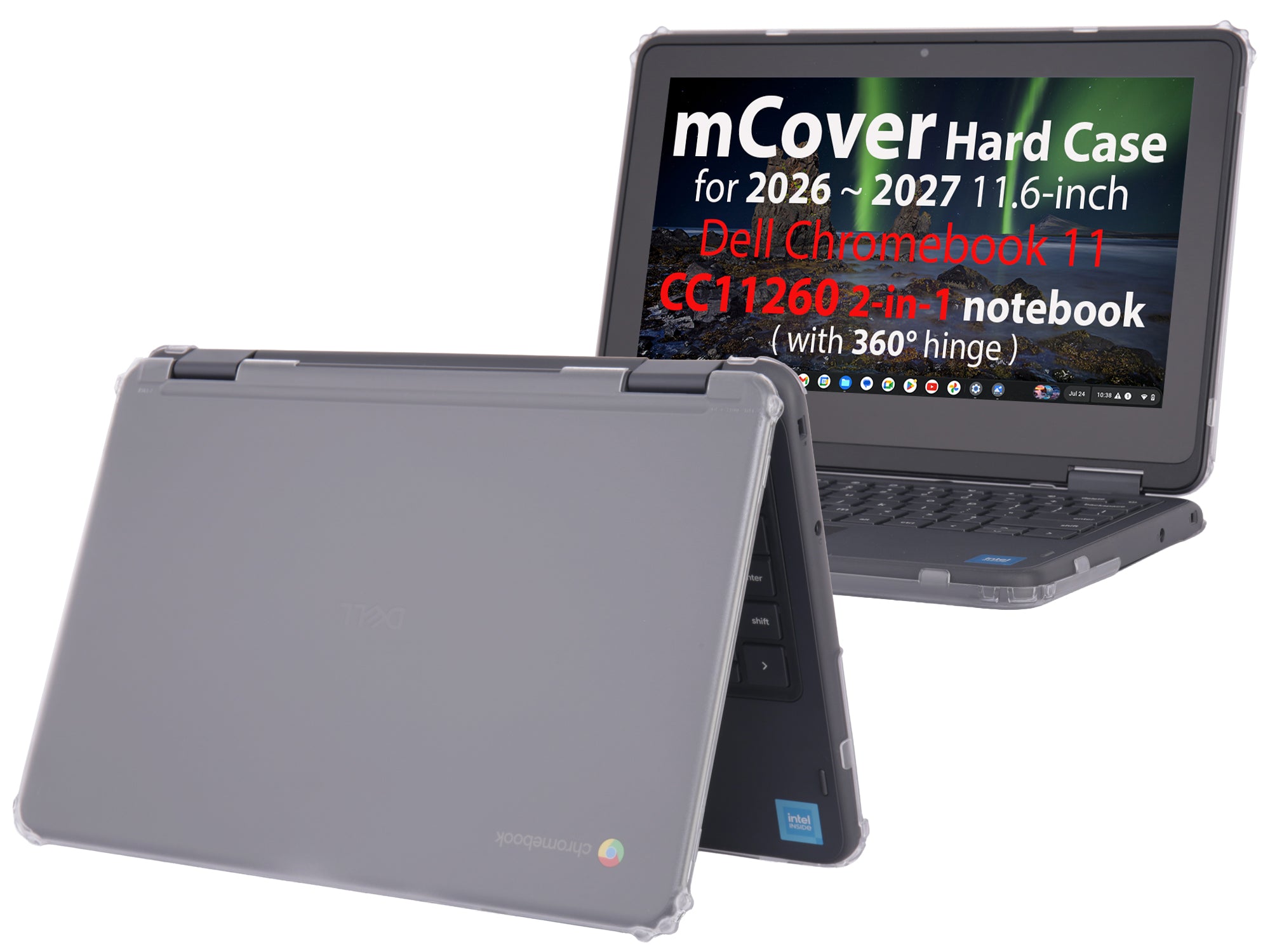 mCover Case Compatible Only for 2026+ 11.6" Dell Chromebook CC11260 2-in-1 (with 360° Hinge) Laptop Computer (NOT Fitting Any Other Dell Models)