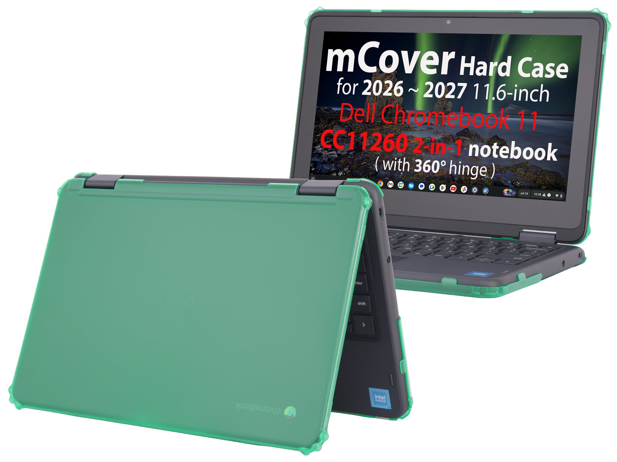 mCover Case Compatible Only for 2026+ 11.6" Dell Chromebook CC11260 2-in-1 (with 360° Hinge) Laptop Computer (NOT Fitting Any Other Dell Models)