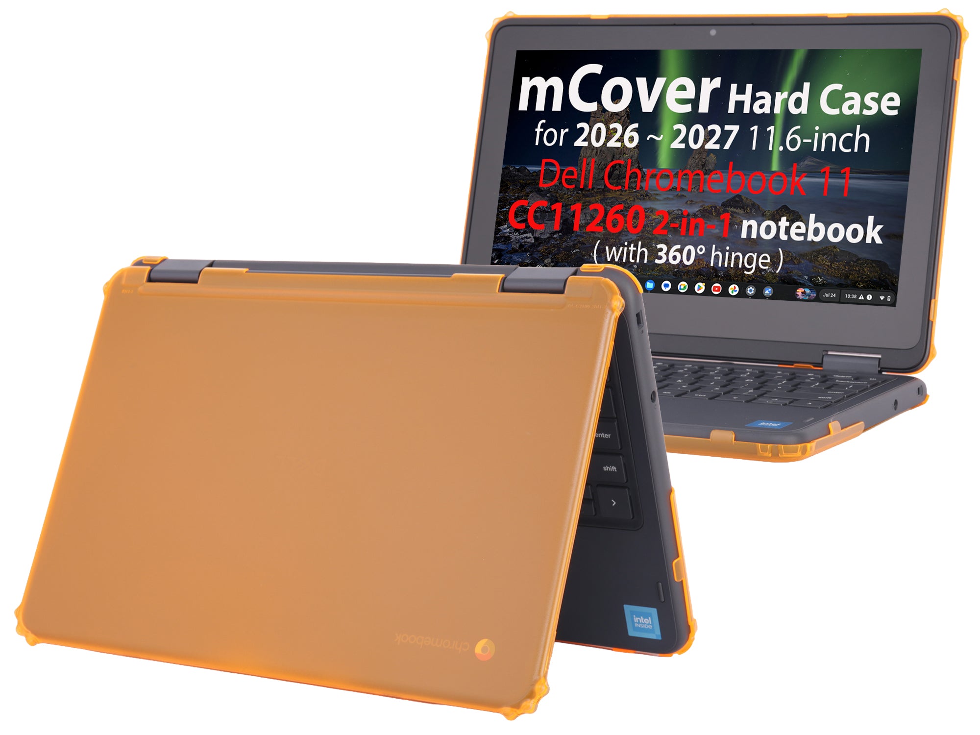 mCover Case Compatible Only for 2026+ 11.6" Dell Chromebook CC11260 2-in-1 (with 360° Hinge) Laptop Computer (NOT Fitting Any Other Dell Models)