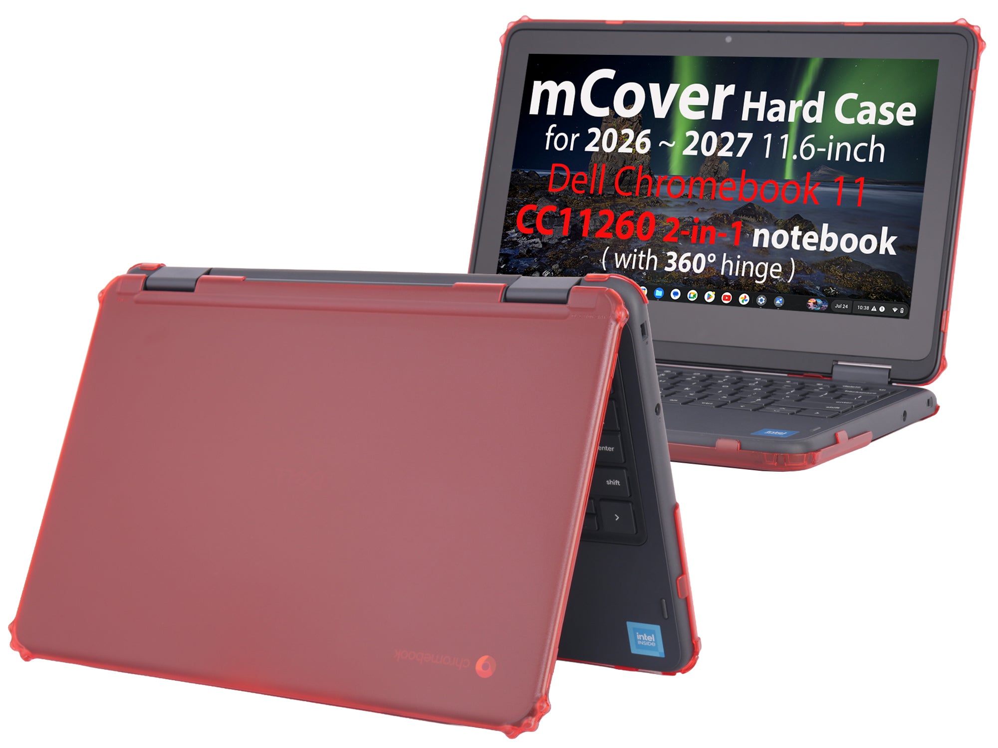 mCover Case Compatible Only for 2026+ 11.6" Dell Chromebook CC11260 2-in-1 (with 360° Hinge) Laptop Computer (NOT Fitting Any Other Dell Models)