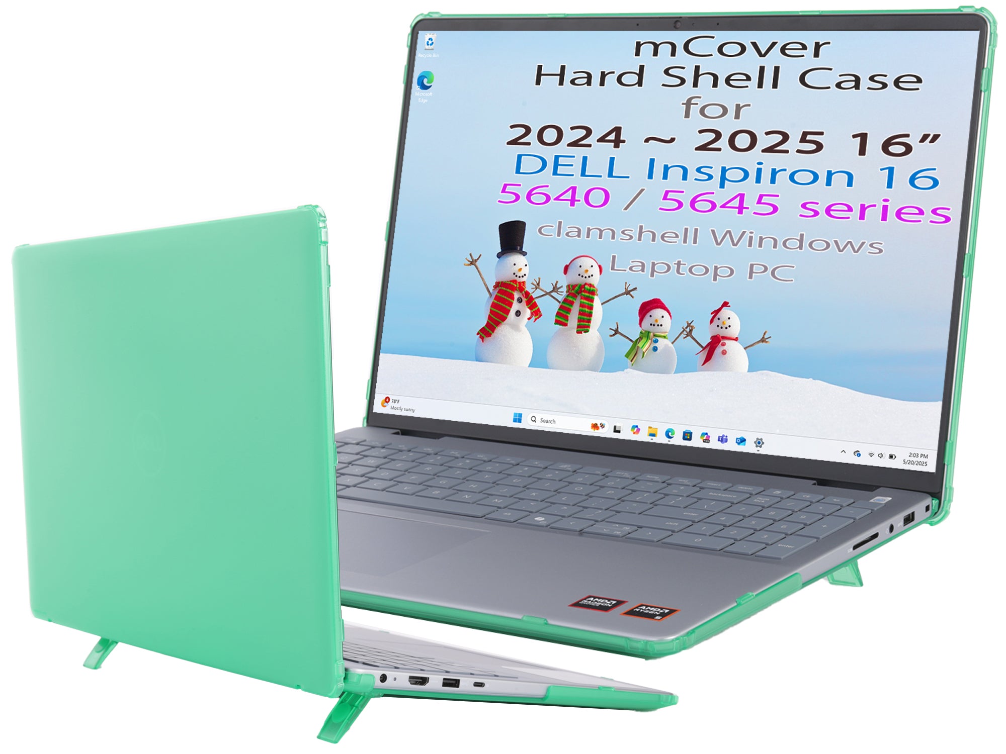 mCover Case Only Compatible with 2024～2025 16" Dell Inspiron 16 5640 5645 Series Clamshell Windows Laptop PC (NOT Fitting Any Other Dell Models)