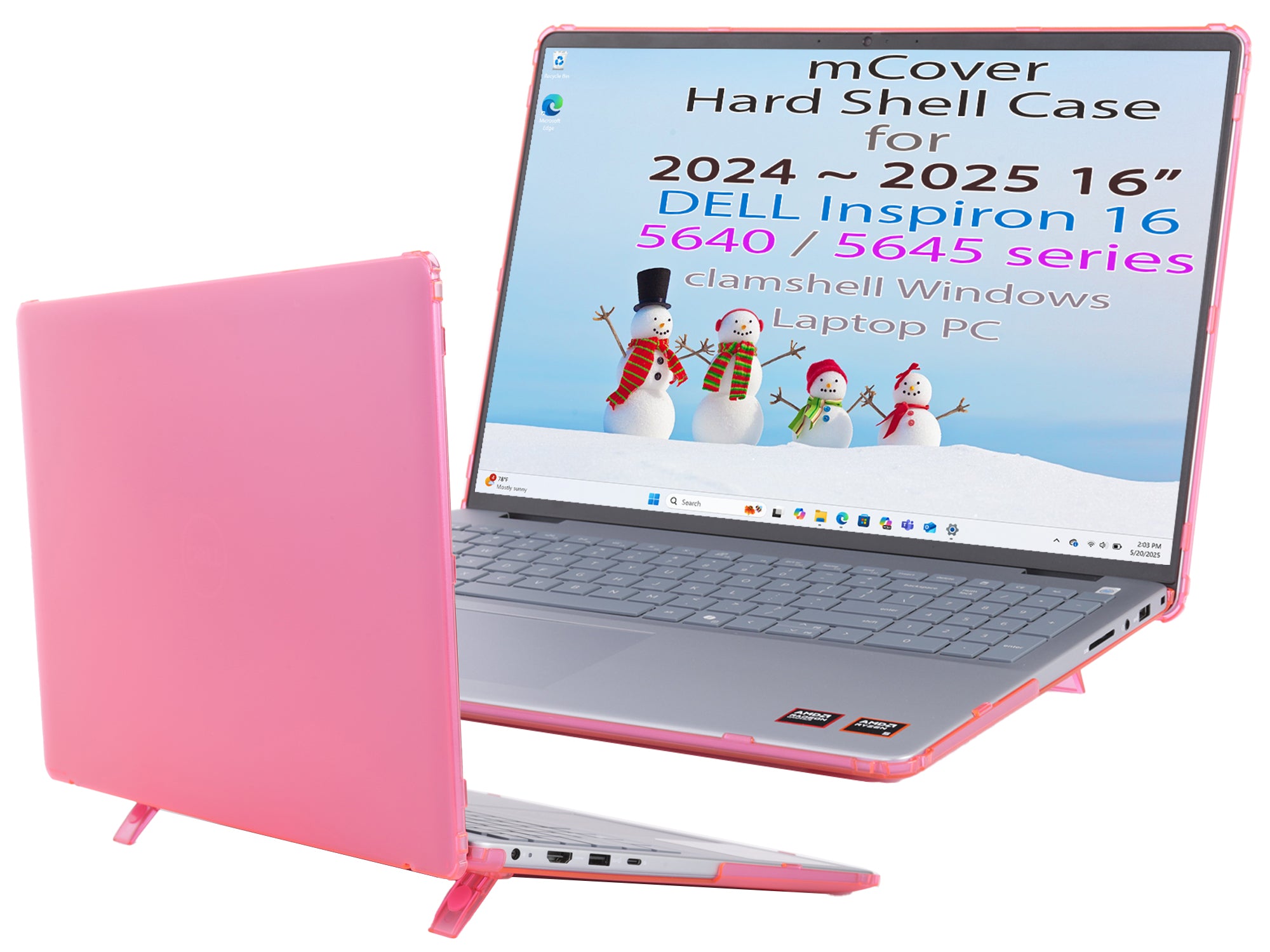 mCover Case Only Compatible with 2024～2025 16" Dell Inspiron 16 5640 5645 Series Clamshell Windows Laptop PC (NOT Fitting Any Other Dell Models)