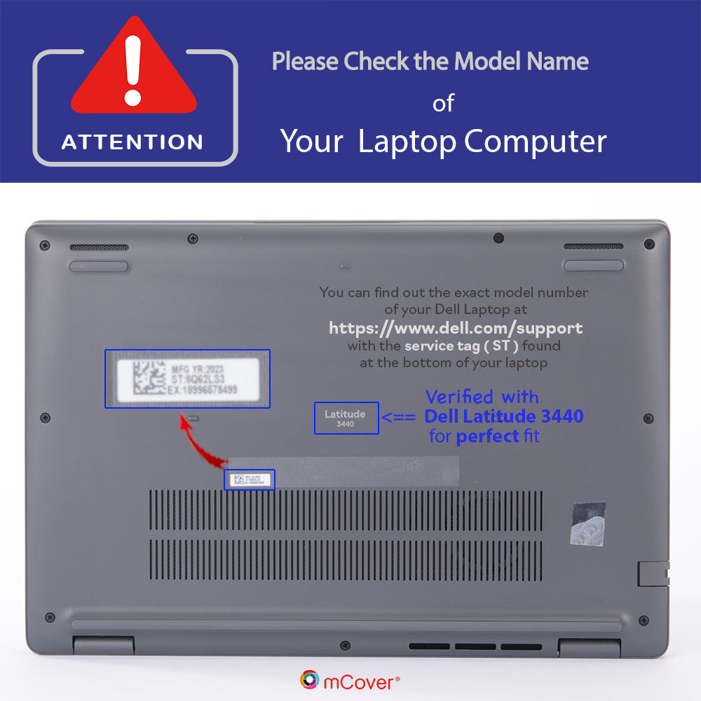mCover Case Compatible ONLY for 2023-2024 14-inch Dell Latitude 3440/3450 Series Business Laptop Computers (NOT Fitting Any Other Dell Models)