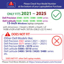 mCover Case Compatible for 2021～2025 15" Dell Precision 3560/3570 / 3580/3590 & Latitude 5520/5530 / 5540/5550 Series Windows Notebook PC (NOT Fitting Any Other Dell Models)