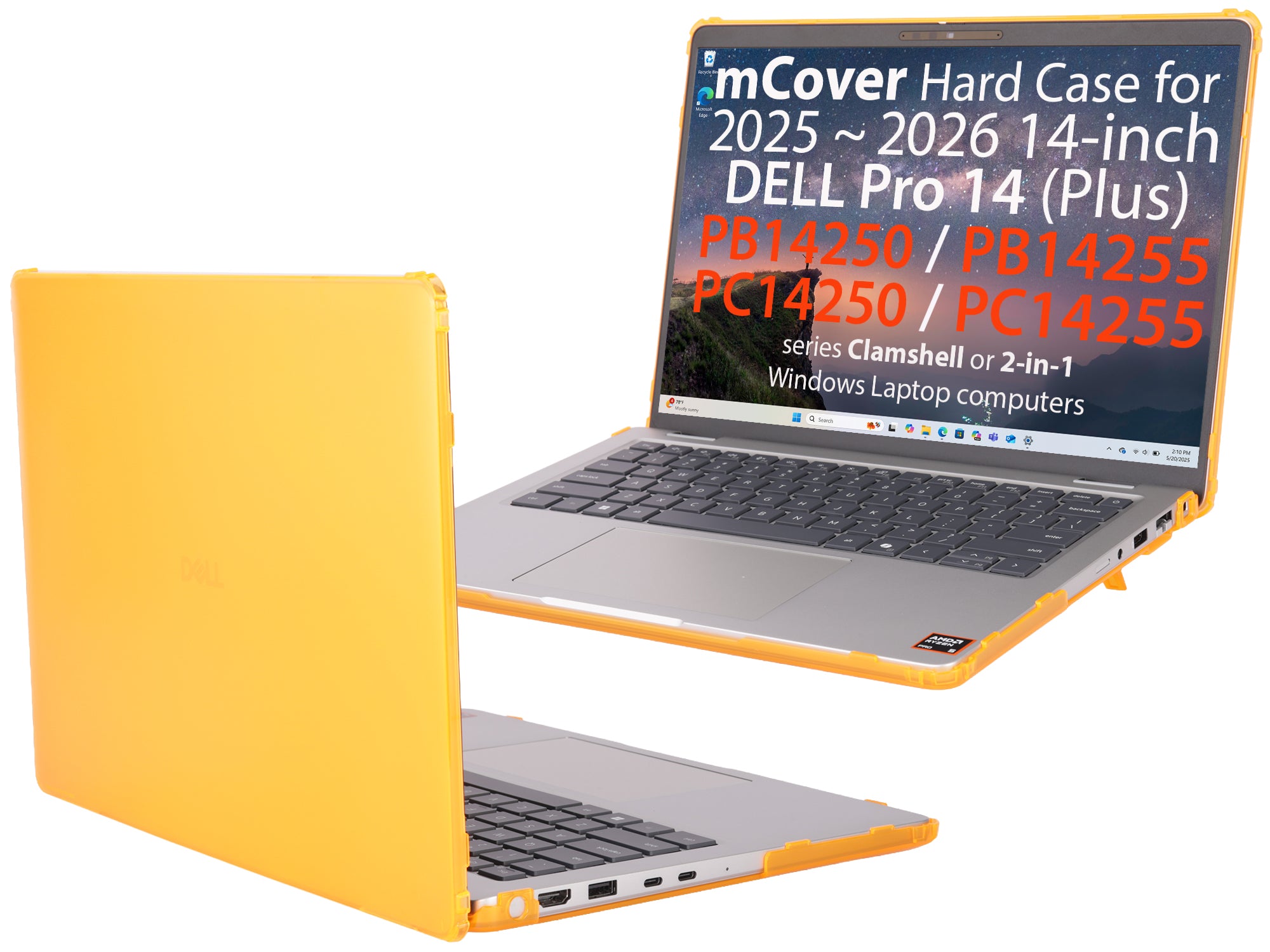 mCover Case ONLY Compatible for 2025-2026 14" Dell Pro 14 Plus PB14250 PB14255 and Pro 14 PC14250 PC14255 Windows PC (NOT Fitting Any Other Dell Models)