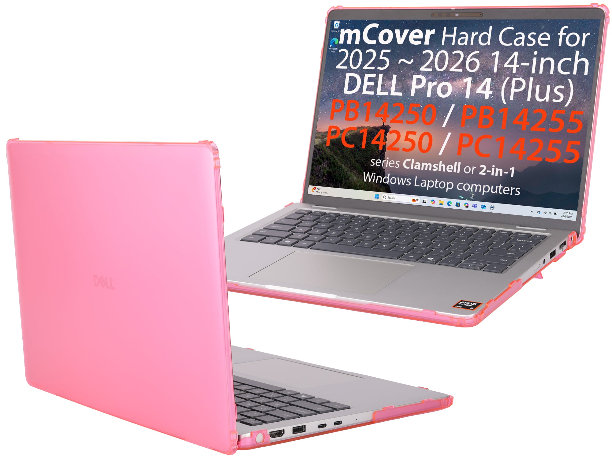 mCover Case ONLY Compatible for 2025-2026 14" Dell Pro 14 Plus PB14250 PB14255 and Pro 14 PC14250 PC14255 Windows PC (NOT Fitting Any Other Dell Models)