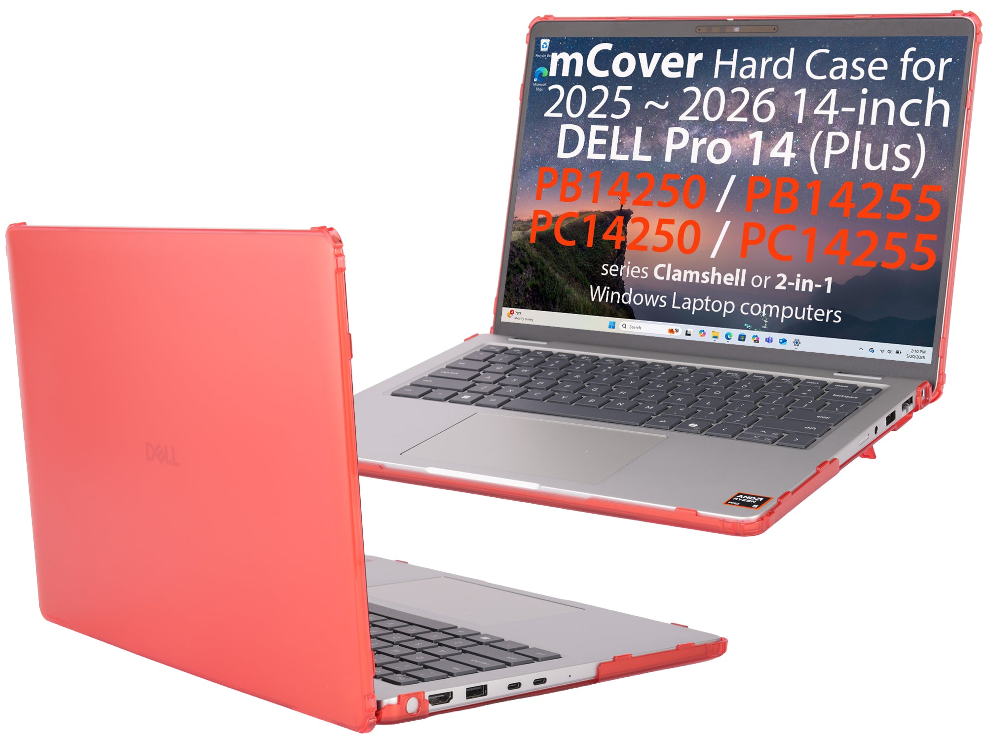 mCover Case ONLY Compatible for 2025-2026 14" Dell Pro 14 Plus PB14250 PB14255 and Pro 14 PC14250 PC14255 Windows PC (NOT Fitting Any Other Dell Models)