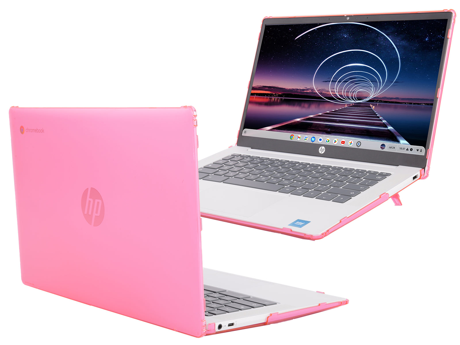 HP Chromebook 14a-nd0000AU 美品 ケース マウス付き mCover Case ONLY Compatible for 2024 or Later 14-inch HP Chromebook 14