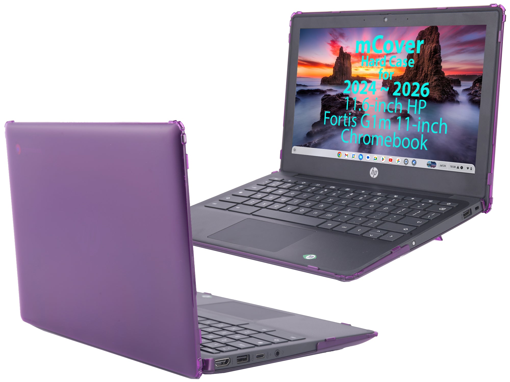 mCover Case ONLY Compatible for 2024-2026 11.6" HP Fortis G1m 11 Clamshell or Fortis Flip G1m 11 2-in-1 Chromebook (NOT Fitting Any Other HP Models)