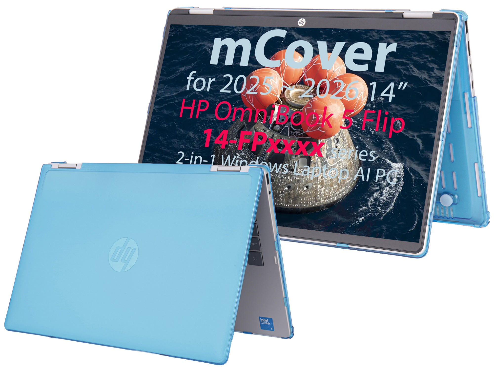 mCover Case Compatible Only for 2025-2026 14" HP OmniBook 5 Flip 14-FPxxxx 2-in-1 Windows Laptop Computer (NOT Fitting Any Other HP Models)