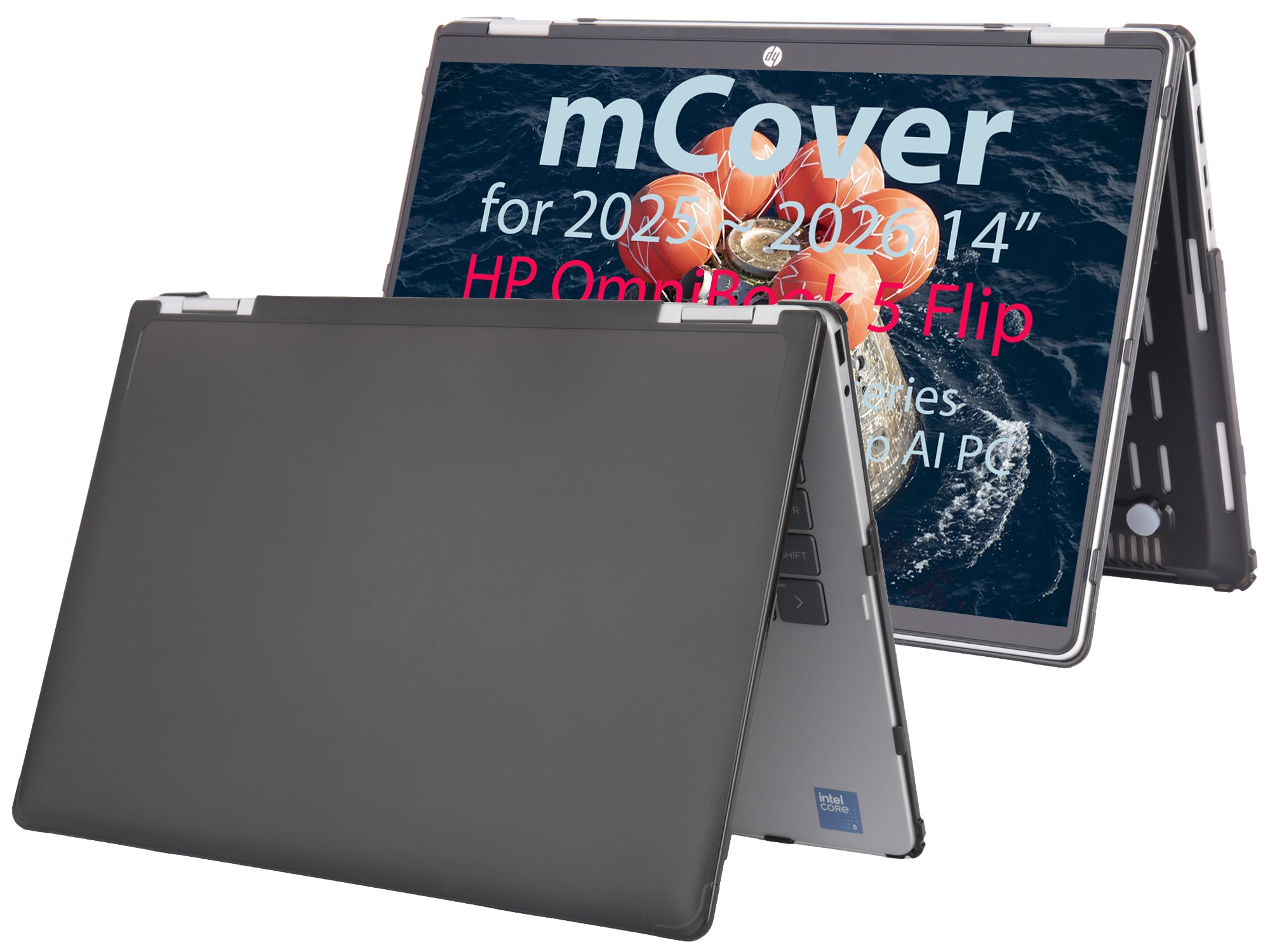 mCover Case Compatible Only for 2025-2026 14" HP OmniBook 5 Flip 14-FPxxxx 2-in-1 Windows Laptop Computer (NOT Fitting Any Other HP Models)