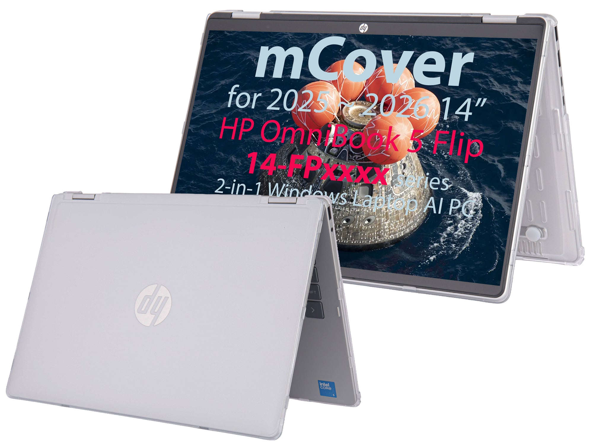 mCover Case Compatible Only for 2025-2026 14" HP OmniBook 5 Flip 14-FPxxxx 2-in-1 Windows Laptop Computer (NOT Fitting Any Other HP Models)