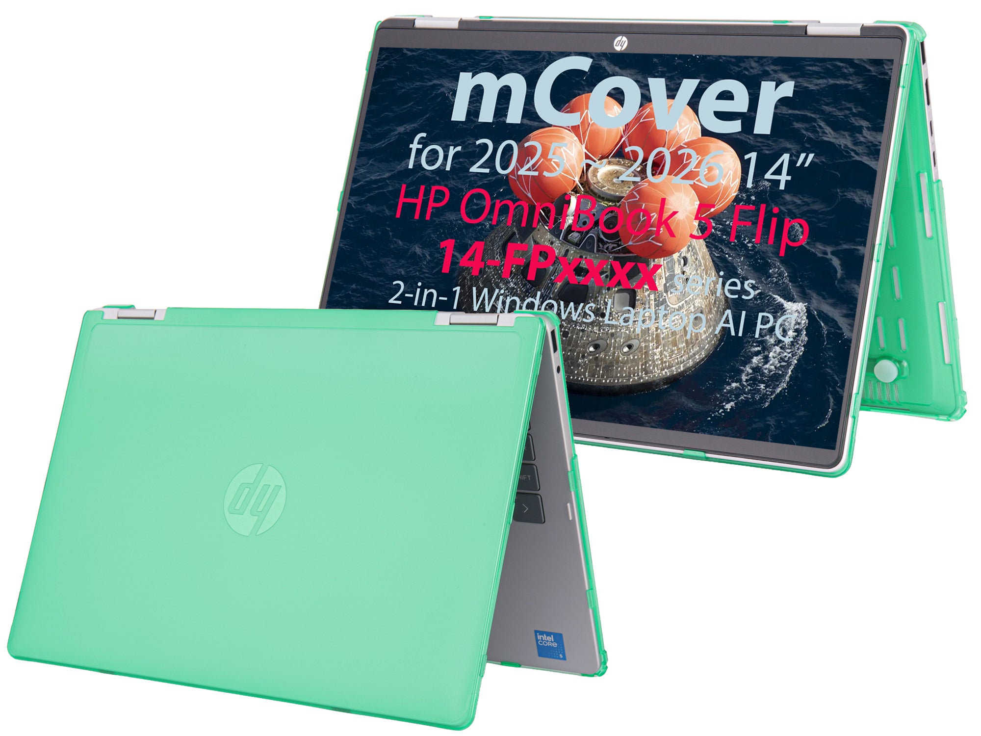 mCover Case Compatible Only for 2025-2026 14" HP OmniBook 5 Flip 14-FPxxxx 2-in-1 Windows Laptop Computer (NOT Fitting Any Other HP Models)
