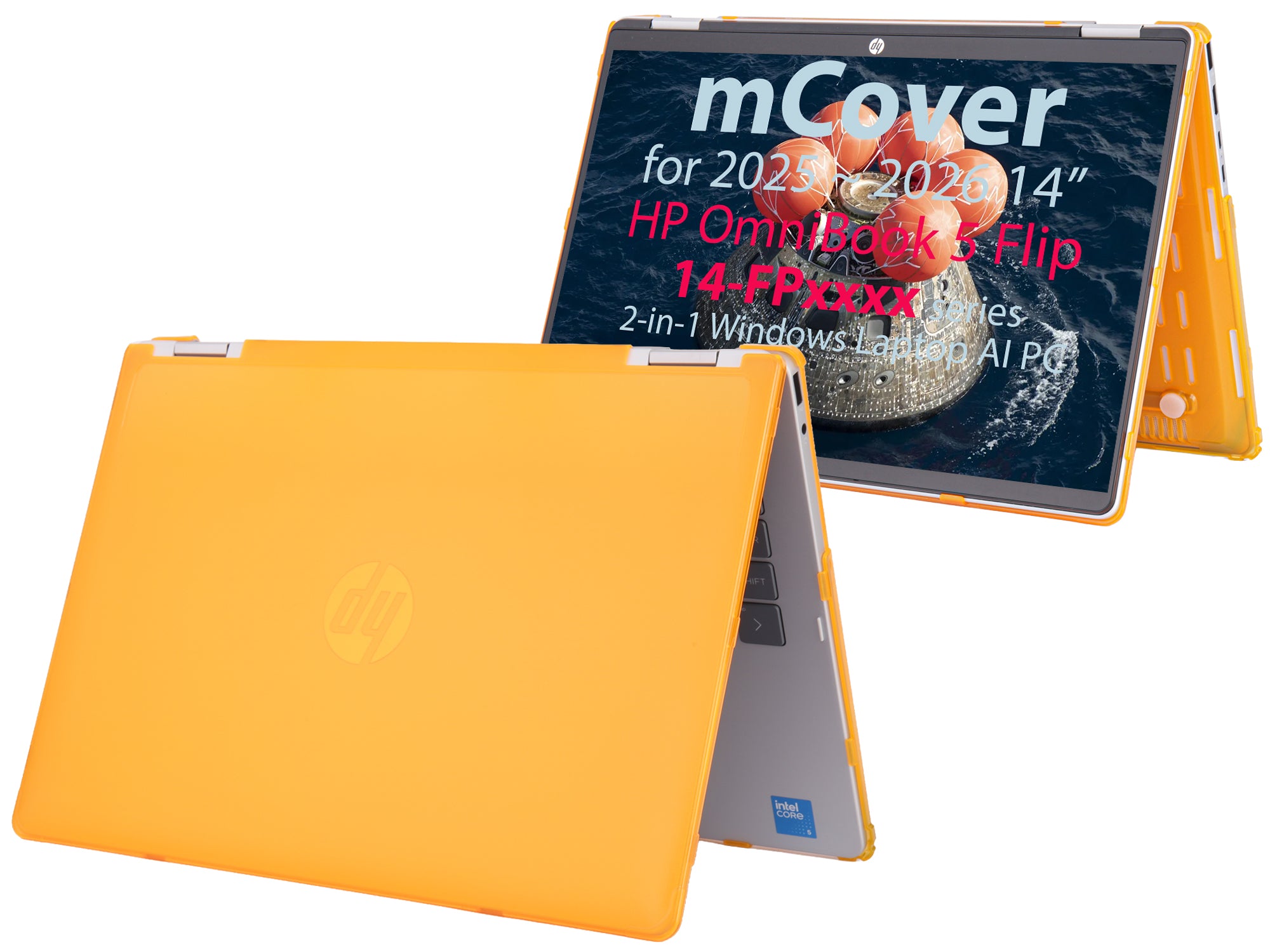 mCover Case Compatible Only for 2025-2026 14" HP OmniBook 5 Flip 14-FPxxxx 2-in-1 Windows Laptop Computer (NOT Fitting Any Other HP Models)