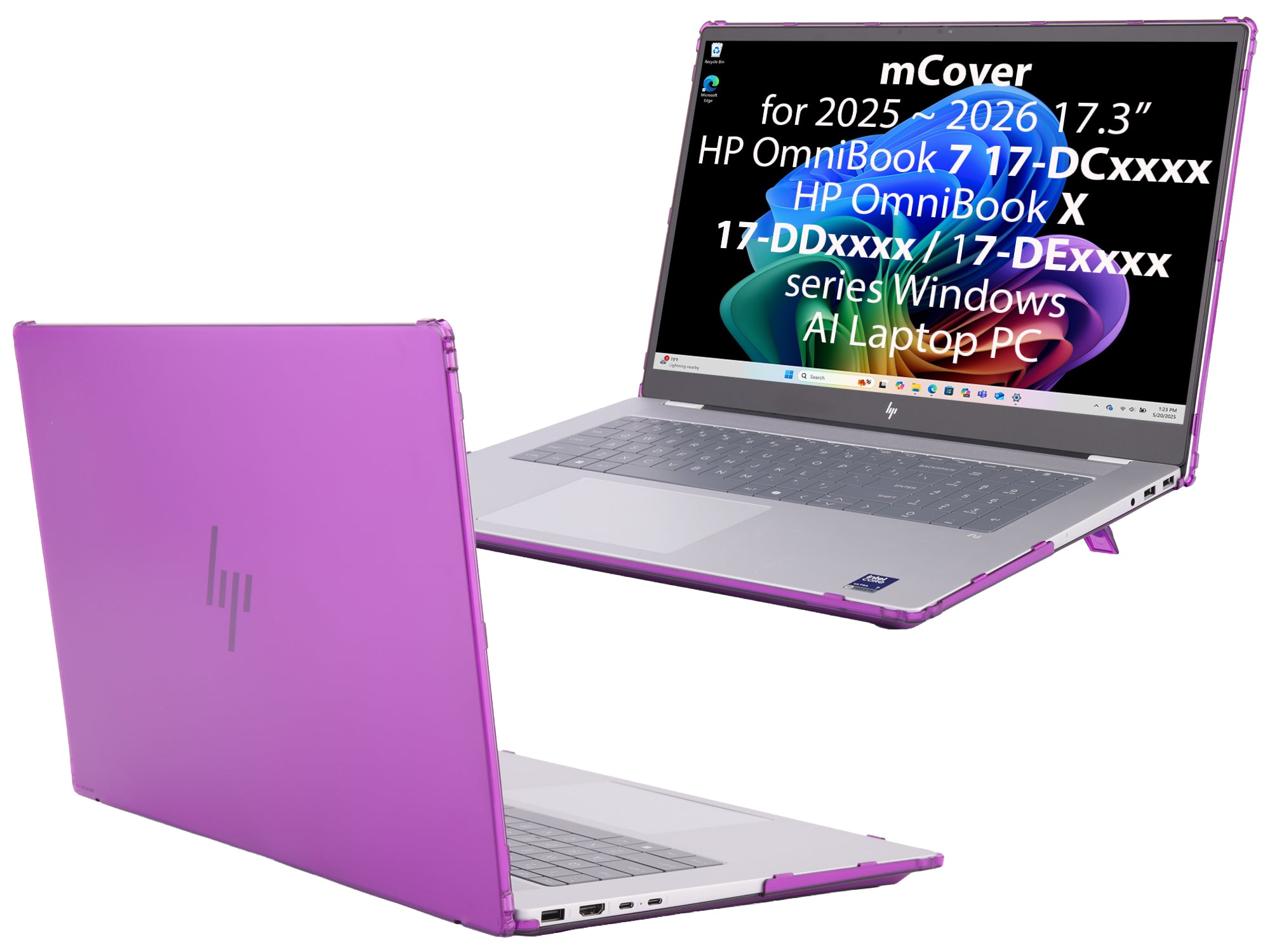 mCover Case ONLY Compatible for 17.3” 2025+ HP OmniBook 7 17-DCxxxx and OmniBook X 17-DDxxxx 17-DExxxx Series Windows Laptop PC (NOT Fitting Other HP Models)