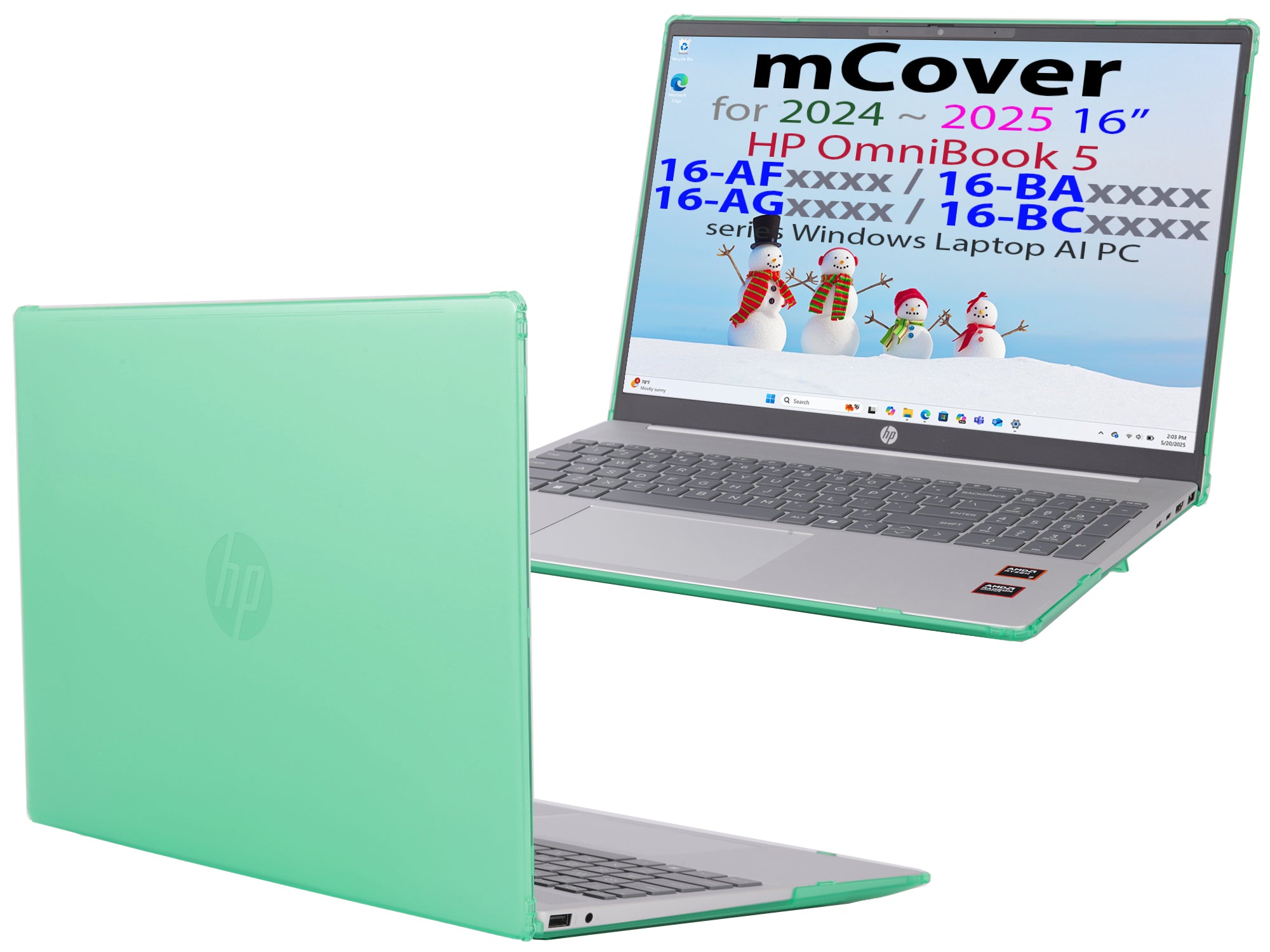 mCover Case ONLY Compatible for 16” 2024+ HP OmniBook 5 16-AF / 16-AG