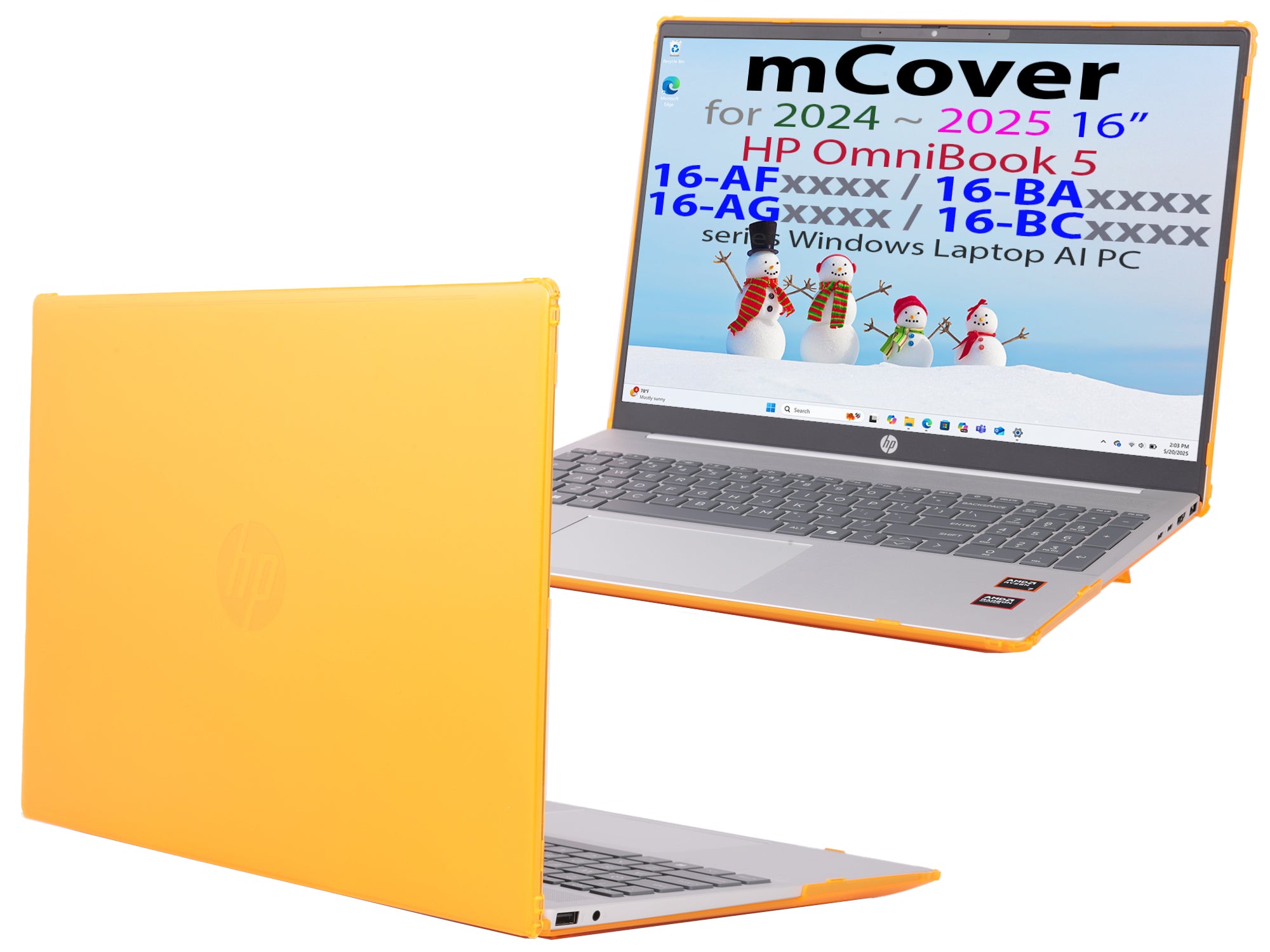 mCover Case ONLY Compatible for 16” 2024+ HP OmniBook 5 16-AF / 16-AG