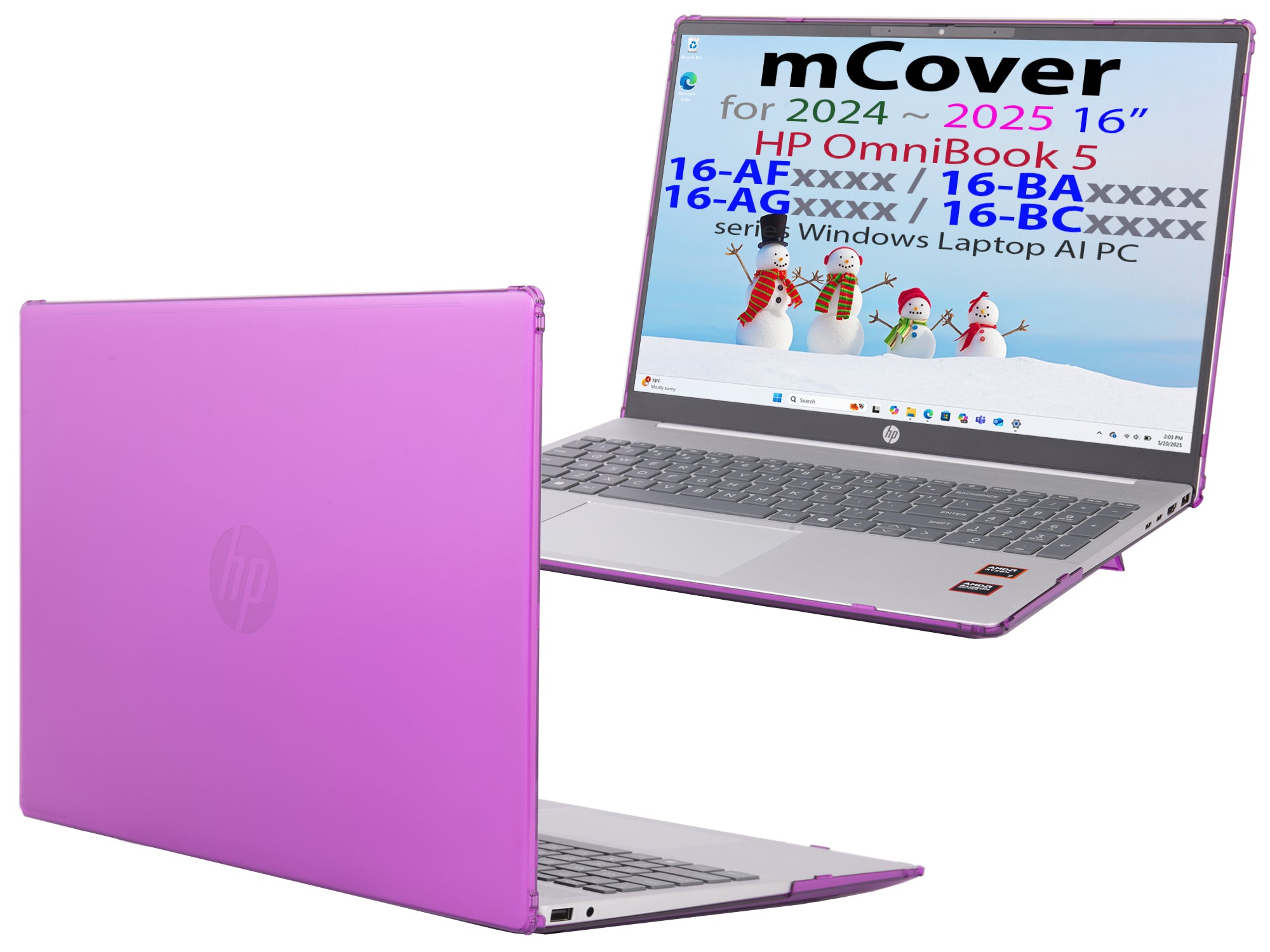 Windowsアクセサリー hp omnibook 5 16-af mCover Case ONLY Compatible for 16” 2024+ HP OmniBook 5 16-AF / 16-AG