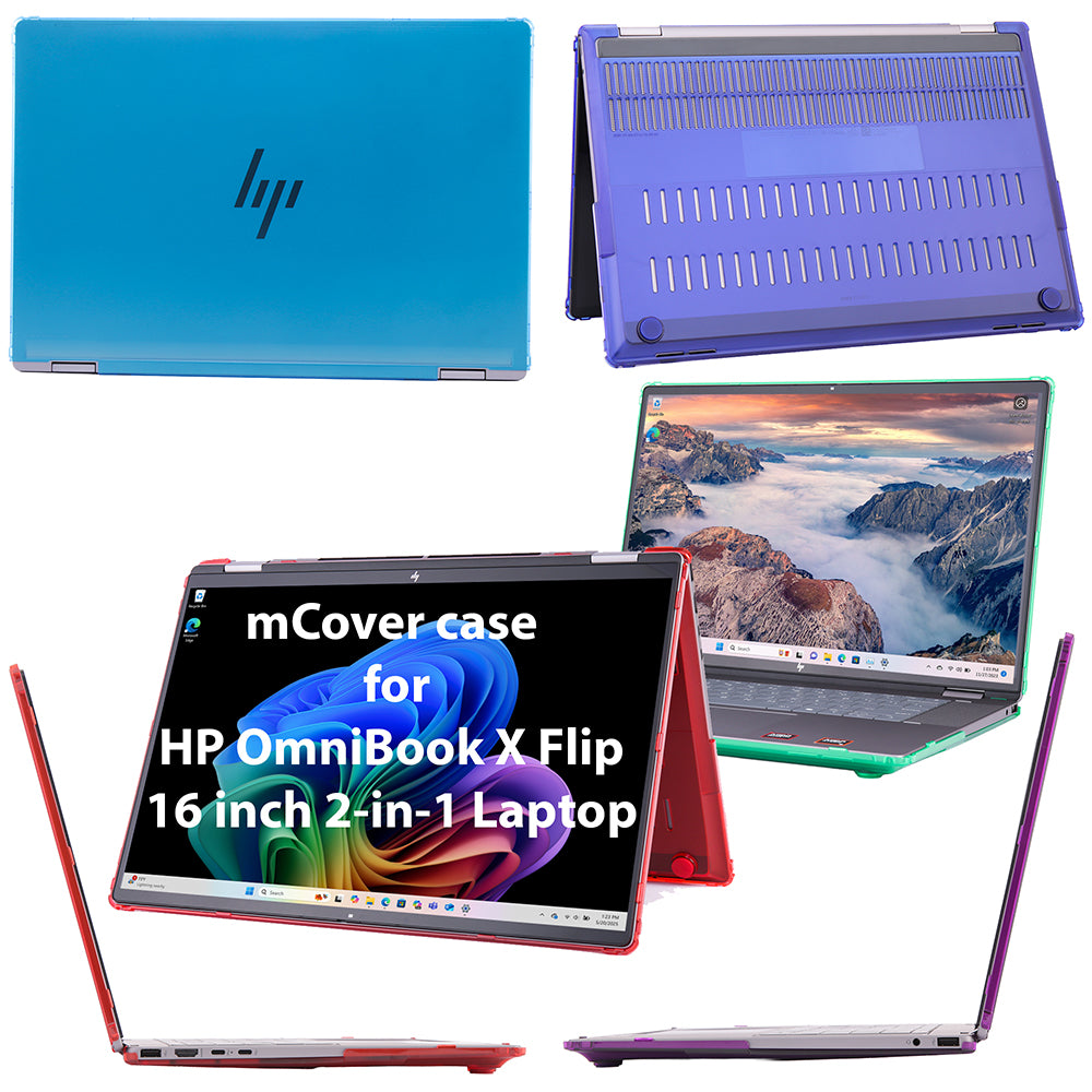 mCover Case ONLY Compatible for 16” 2025+ HP OmniBook X Flip 16-ASxxxx 16-AUxxxx 16-ARxxxx 16-BExxxx 2-in-1 Windows Laptop PC (NOT Fitting Other HP Models)