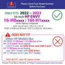 mCover Case Compatible ONLY for 2022~2023 16-inch HP Envy 16-H0xxx / 16-H1000 Series Windows Notebook PC (NOT Fitting Any Other HP Models)