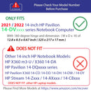 mCover Case Compatible for 2021~2022 14" HP Pavilion 14-DVxxxx Series Traditional (with 180° Hinge) Notebook Computers ONLY (NOT Compatible with Other HP Pavilion Series)