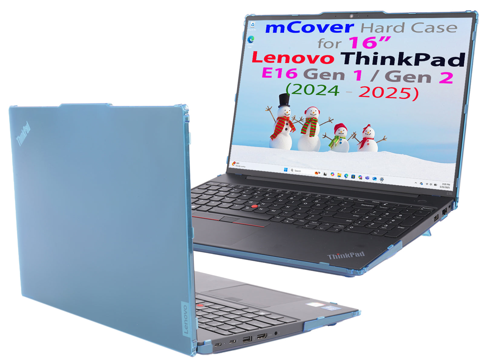 mCover case ONLY Compatible for 2024-2025 16" Lenovo ThinkPad E16 Gen 1 / Gen 2 Windows Notebook Computers (NOT Fitting Any Other Models)
