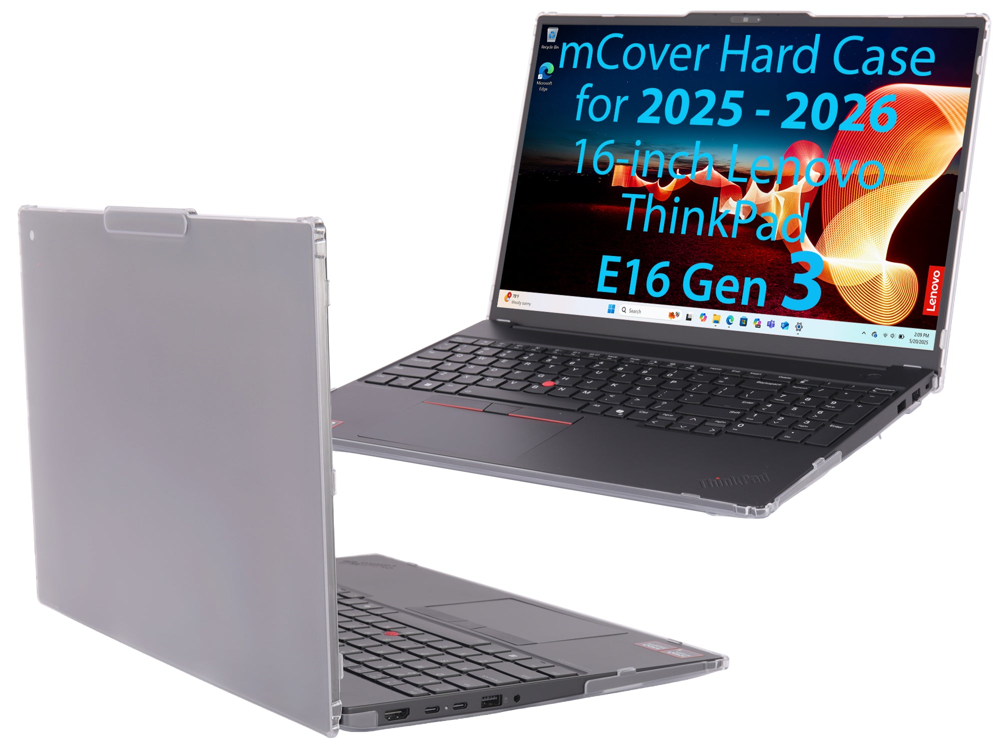 mCover case ONLY Compatible for 2025-2026 16" Lenovo ThinkPad E16 Gen 3 Series Windows Notebook Computers (NOT Fitting Any Other Lenovo Models)