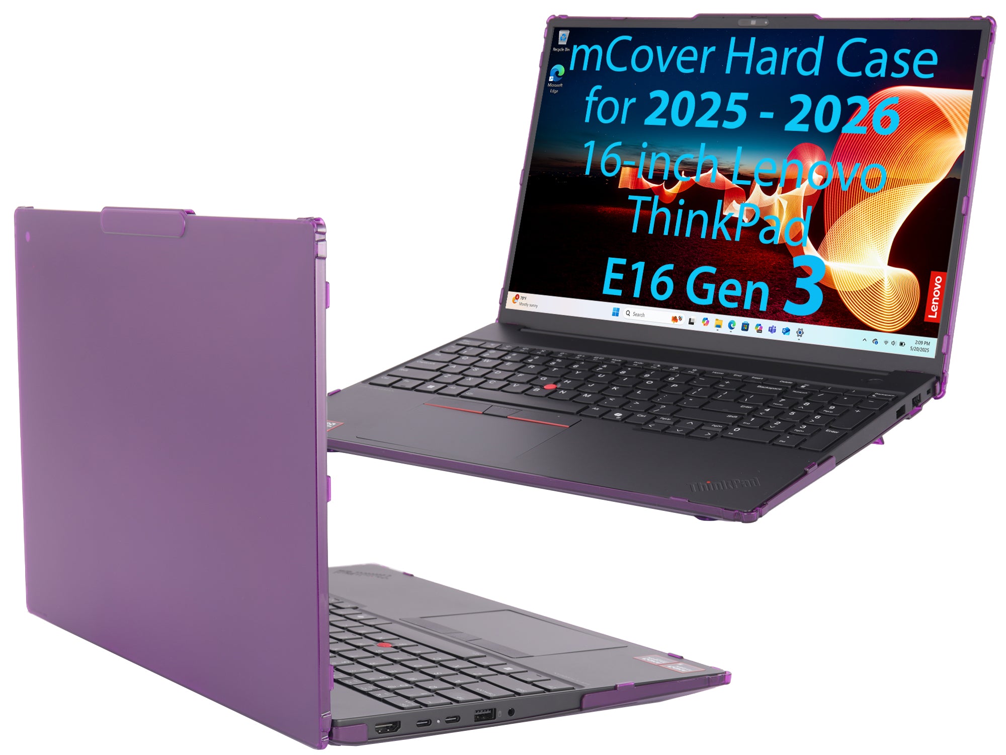 mCover case ONLY Compatible for 2025-2026 16" Lenovo ThinkPad E16 Gen 3 Series Windows Notebook Computers (NOT Fitting Any Other Lenovo Models)