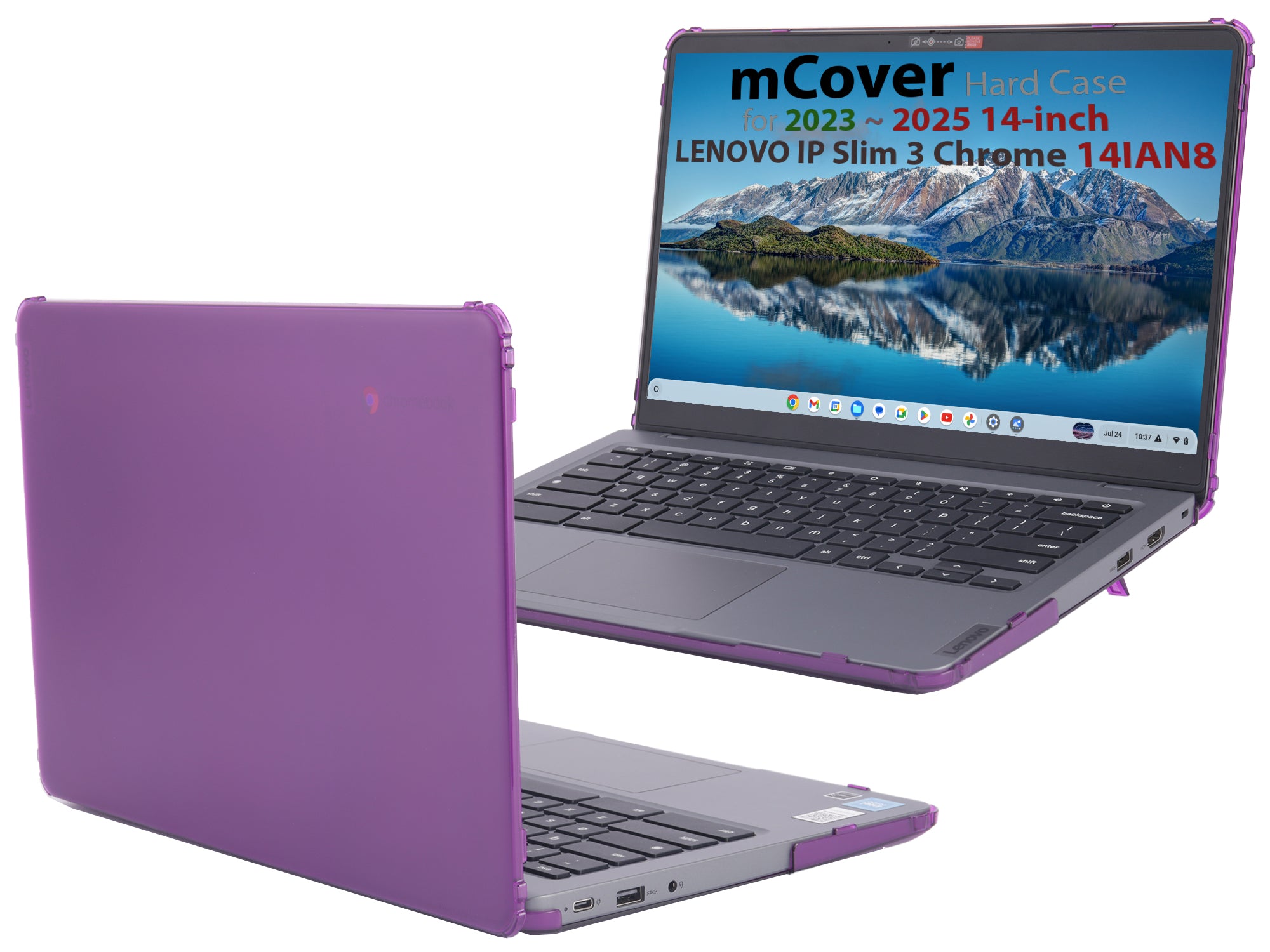 mCover Case ONLY Compatible for 2023-2025 14" Lenovo IP Slim 3 Chrome 14IAN8 Chromebook Laptops (NOT Fitting Other Lenovo Models)